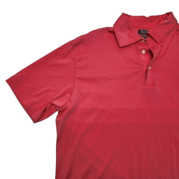 Daniel Cremieux Polo Shirt Short Sleeve Pink 100% Mercerized Cotton, Size Large - Picture 3 of 14